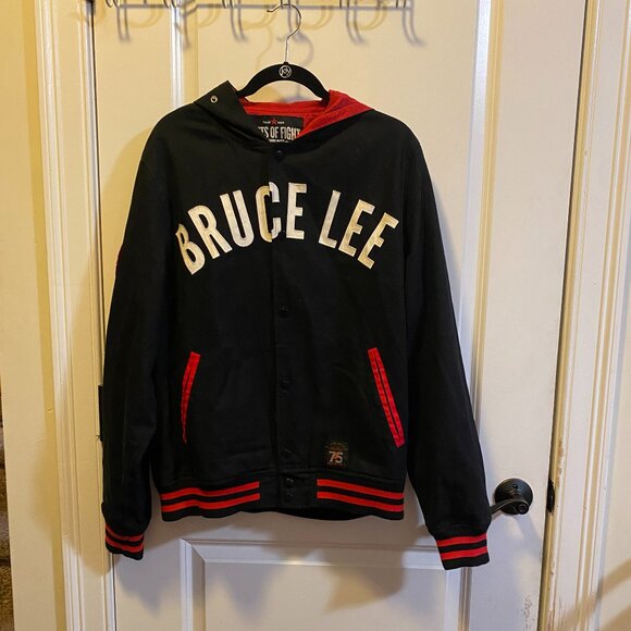 Roots Of Fight Bruce Lee Jeet Kune Do Hooded 75th Exclusive Jacket Men's L - Picture 1 of 9